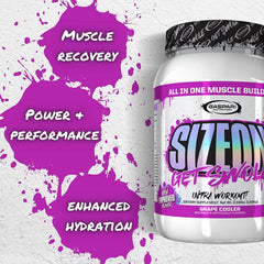 Gaspari SizeOn tub close-up label featuring LOLA salt