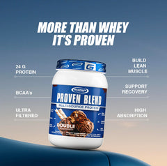 Gaspari Proven Blend serving-size label guides portioning for steady protein throughout the day.