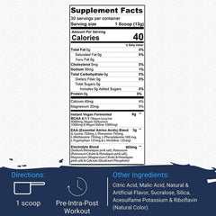 Gaspari Proven EAAs Guava Nectarine scoop dissolving for quick amino acid intake.