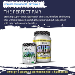 Gaspari SizeOn Lemon Ice flavor label highlighting refreshing taste option.