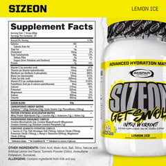 Gaspari SizeOn serving scoop shown for accurate daily dosing to support muscle recovery.
