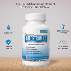 GastroDefense Colostrum-LD ingredients panel highlighting quality and safety.