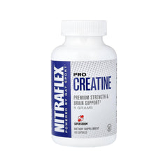 GAT SPORT Pro Creatine Capsules bottle front highlights a powerful workout ally for strength and recovery.