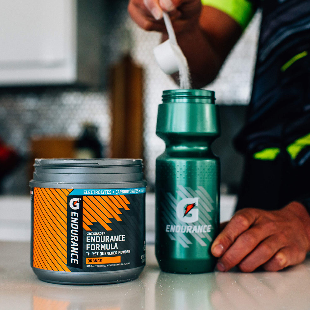 Gatorade Endurance Formula label shows no artificial sweeteners for clean fueling.