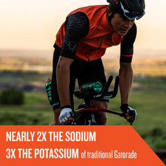 Gatorade Endurance Formula Powder Cherry glass with vibrant drink ready for training.