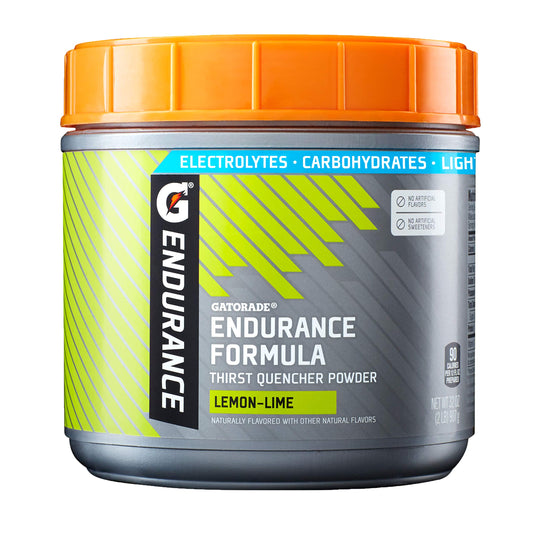 Gatorade Endurance Formula powder canister for long-session hydration