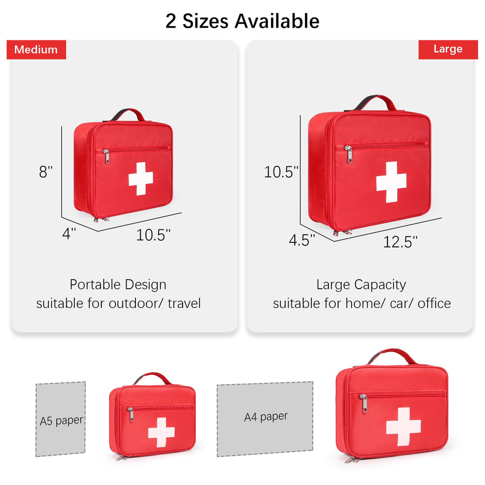 Gatycallaty empty first aid bag offering large capacity for essentials.