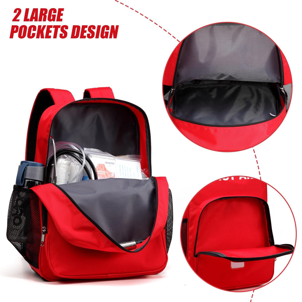 Gatycallaty waterproof backpack protects supplies in wet conditions.
