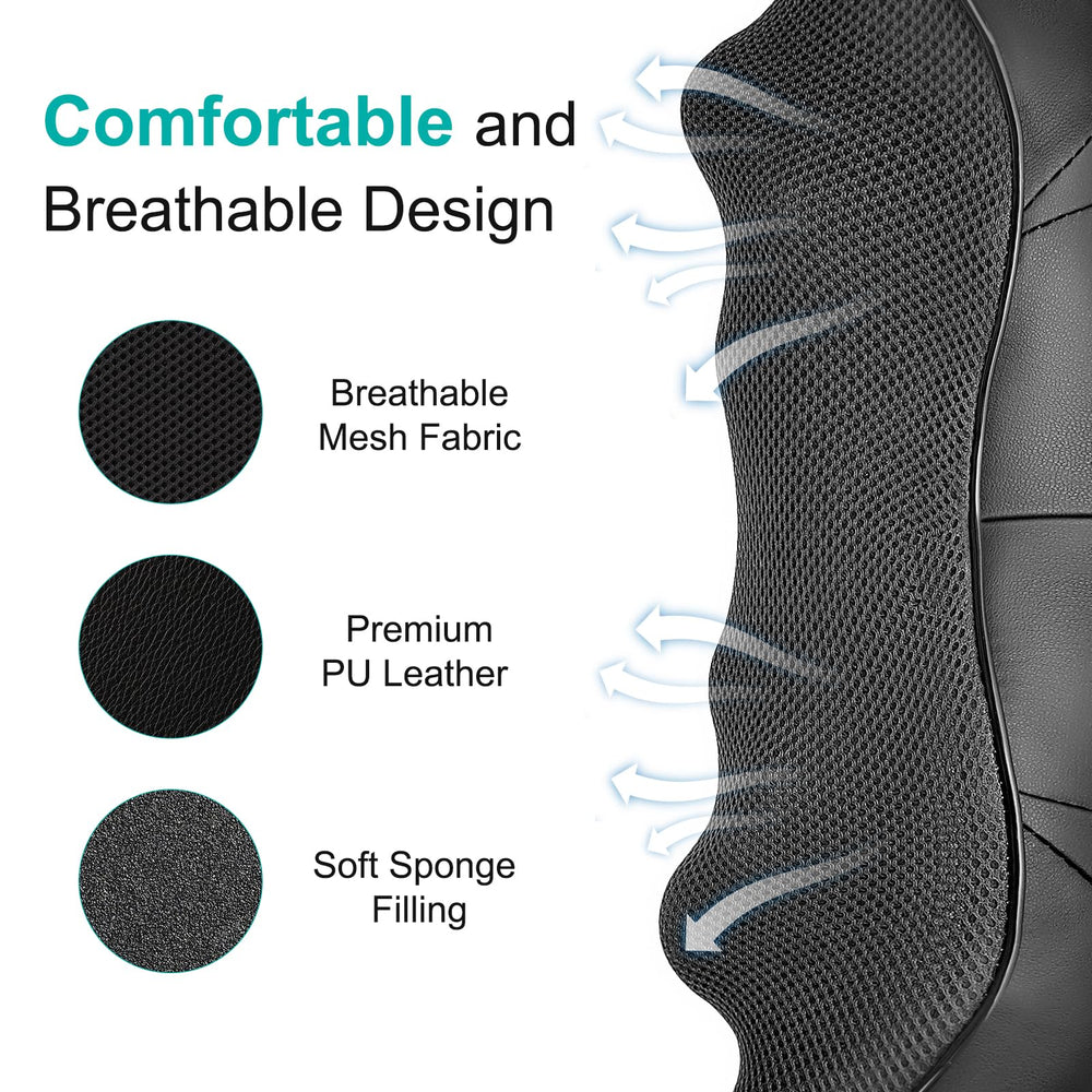 GAXEZO soft PU leather cover for comfortable, easy cleaning