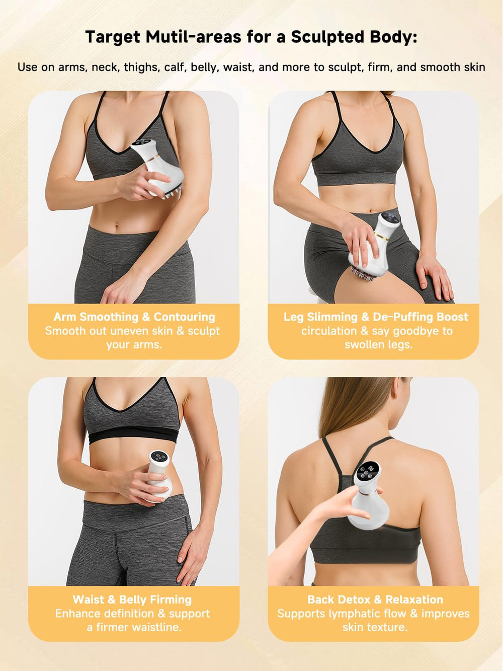 GDQ rechargeable cordless design enables easy home or travel use.