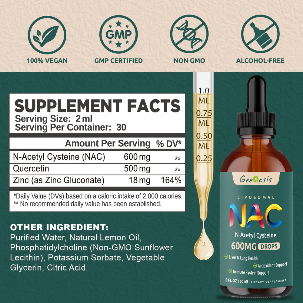Closeup of NAC drops droplet reveals smooth liquid ideal for easy mix-in.