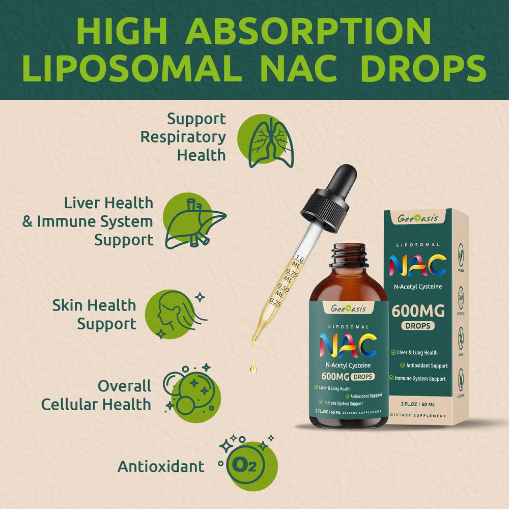 Dropper image emphasizes precise dosing for adults and kids.