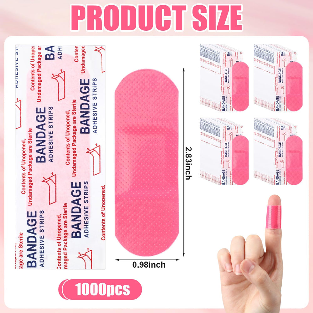 Geiserailie 1000 piece bulk bandages with sterile packaging for hygiene