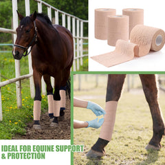Geiserailie 12-roll pack image showcasing versatile self-adhesive bandage solution