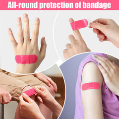 Geiserailie adhesive bandage detail showing strong adhesion