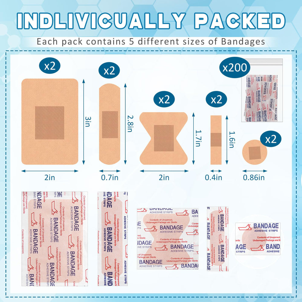 Geiserailie fingertip bandages individually wrapped for quick access