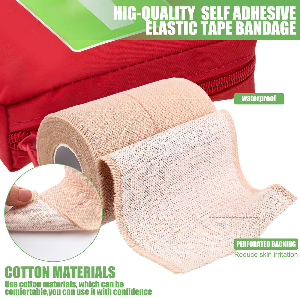 Geiserailie self-adhesive bandage wrap close-up with beige backing for easy use