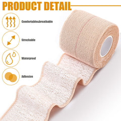 Geiserailie self-adhesive bandage wrap grips firmly without clips or residue.