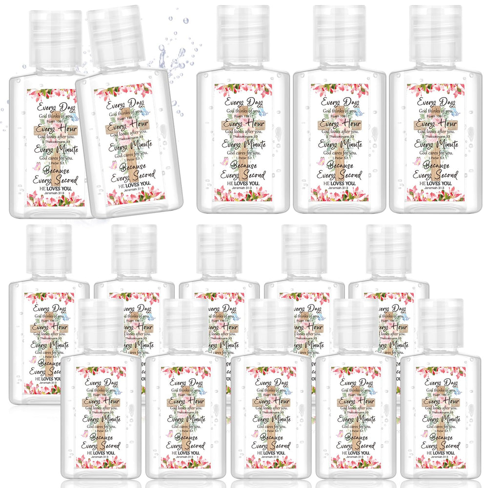 Gejoy flower-pattern hand sanitizer motif adds charm to tables