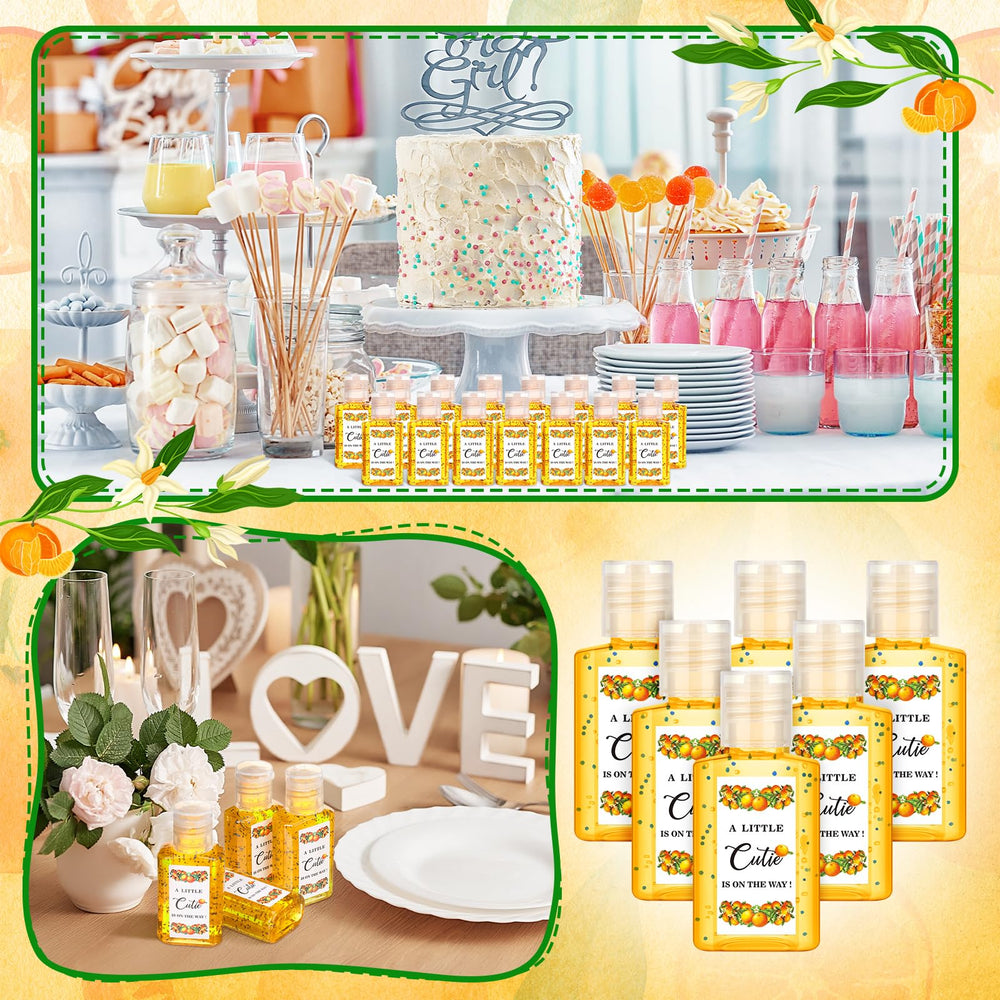 Gejoy orange-pattern sticker design on bottles, adds festive decor.