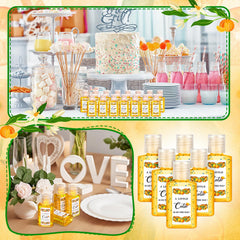 Gejoy orange-pattern sticker design on bottles, adds festive decor.