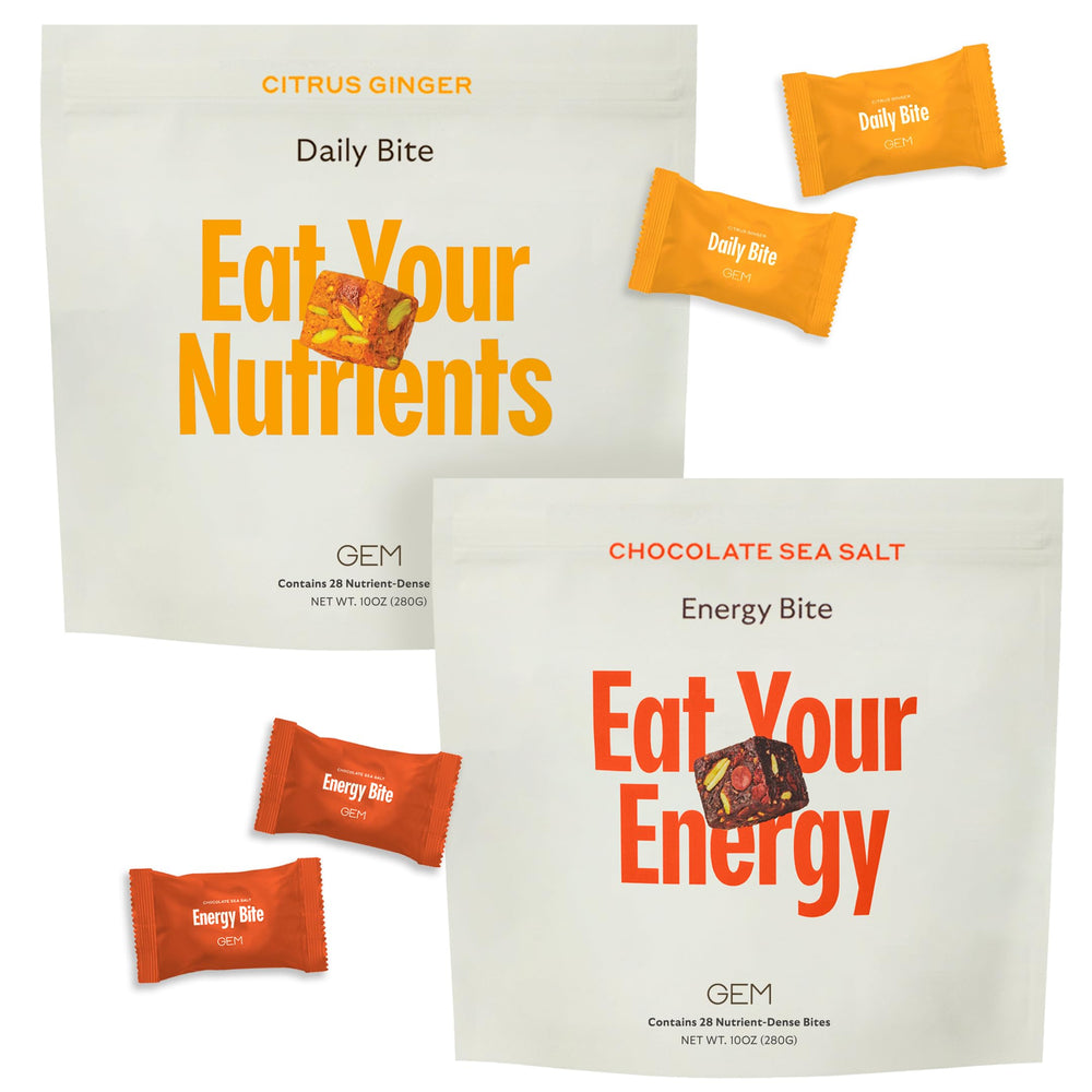 GEM Daily Bites Bundle Pack shows real-food nutrition for appetite support and metabolism.