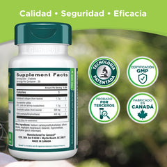 Genacol Optimum bottle shown with water to indicate easy intake.