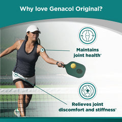 Genacol Original bottle with label illustrating AminoLock concept