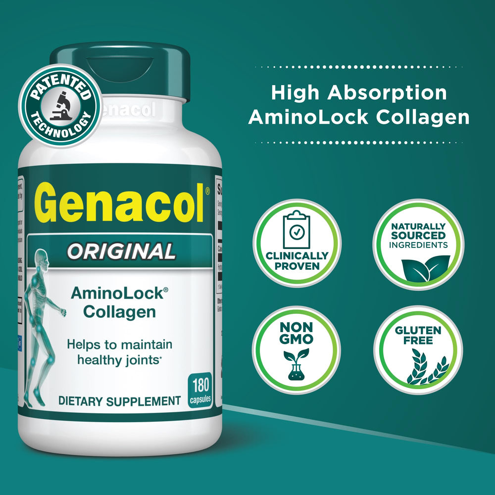 Genacol Original bottle on kitchen counter ready for daily use