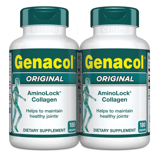 Genacol Original collagen bottle front promoting joint support
