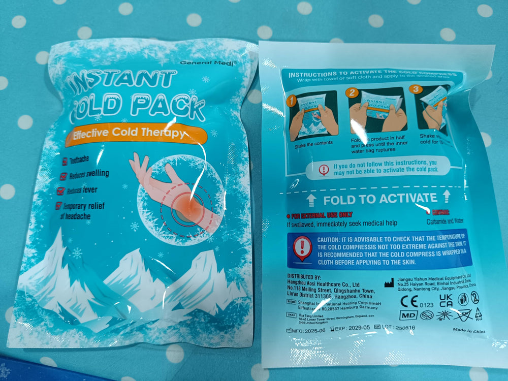 General Medi Instant Ice Pack delivers long-lasting cooling without a freezer.