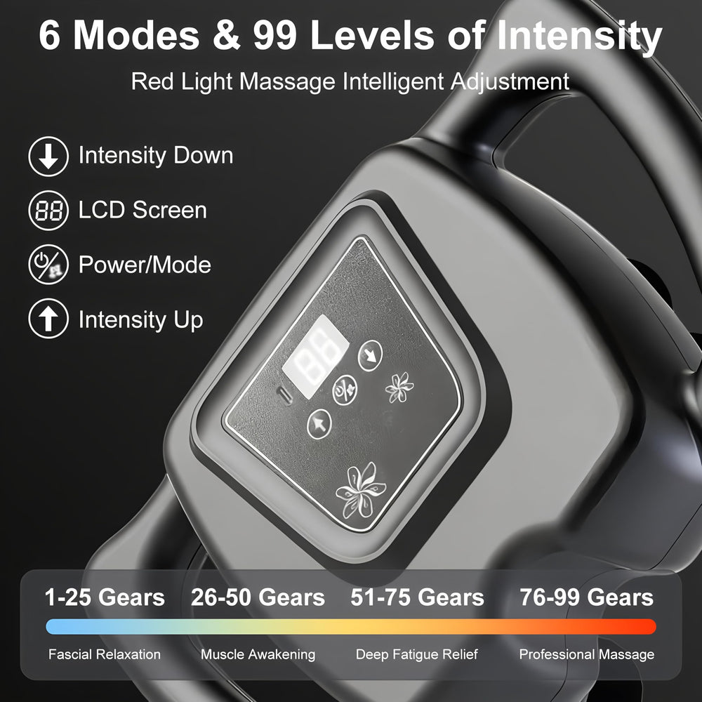 Generic 16-Drive massage gun operating quietly for distraction-free sessions.
