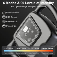 Generic 16-Drive massage gun operating quietly for distraction-free sessions.