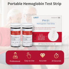 Generic 50 hemoglobin test strips strip-dispensing, easy access during home testing