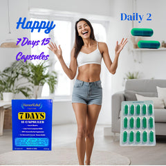 Generic 7Days hemorrhoid detox formula packaging with clean design.