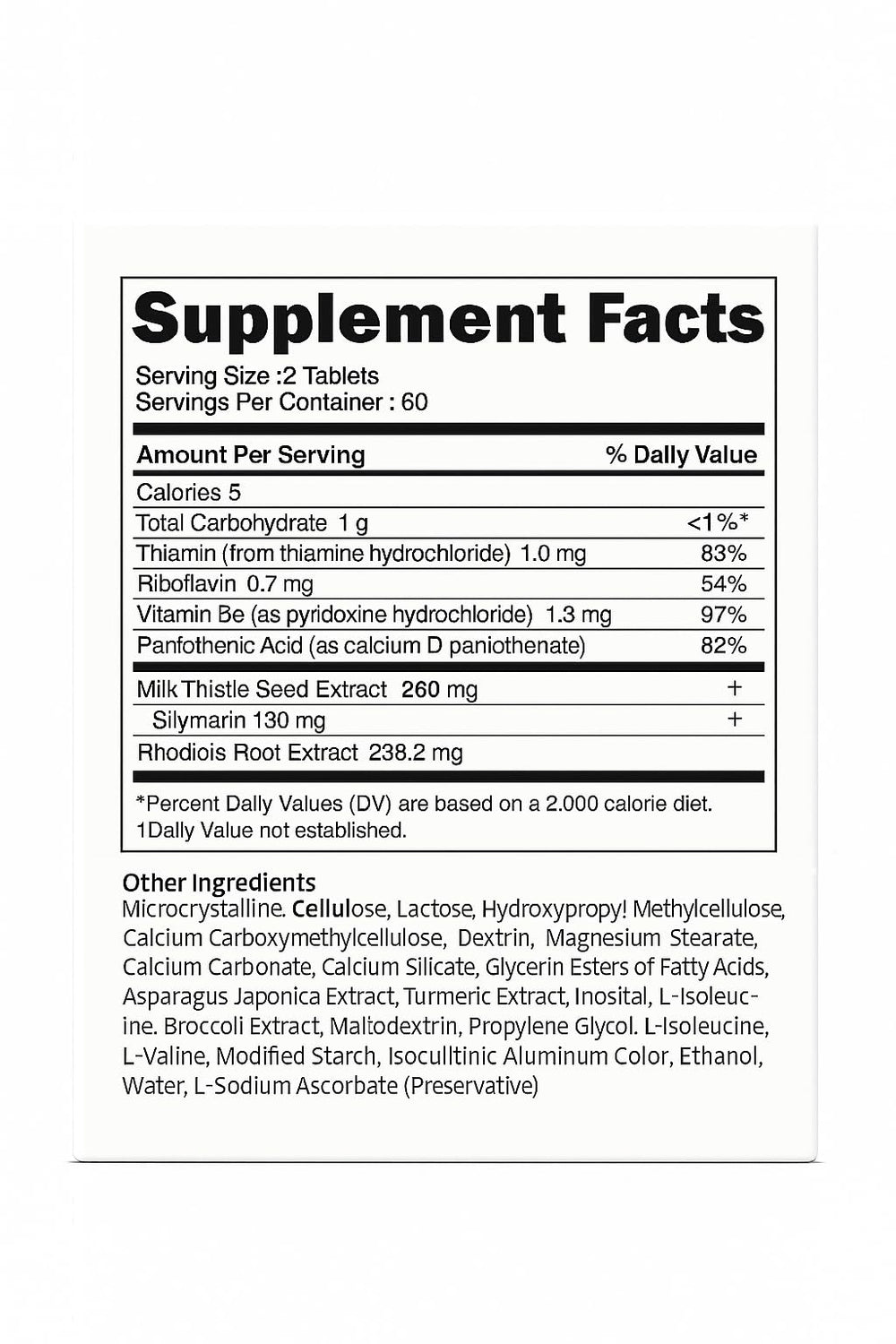 Generic A.T.O.M.Y Rhodiola Milk Thistle packaging highlighting antioxidant blend for daily wellness.