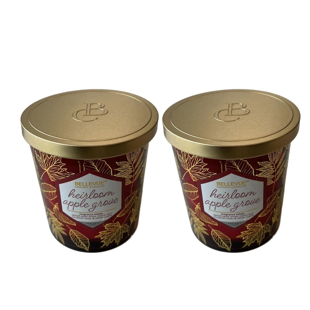 Generic Bellevue Luxury Candles glow with warm amber light for cozy evenings