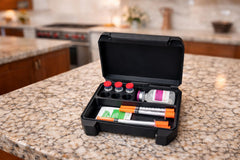 Generic built-in syringe holder stores multiple 120 mm syringes neatly
