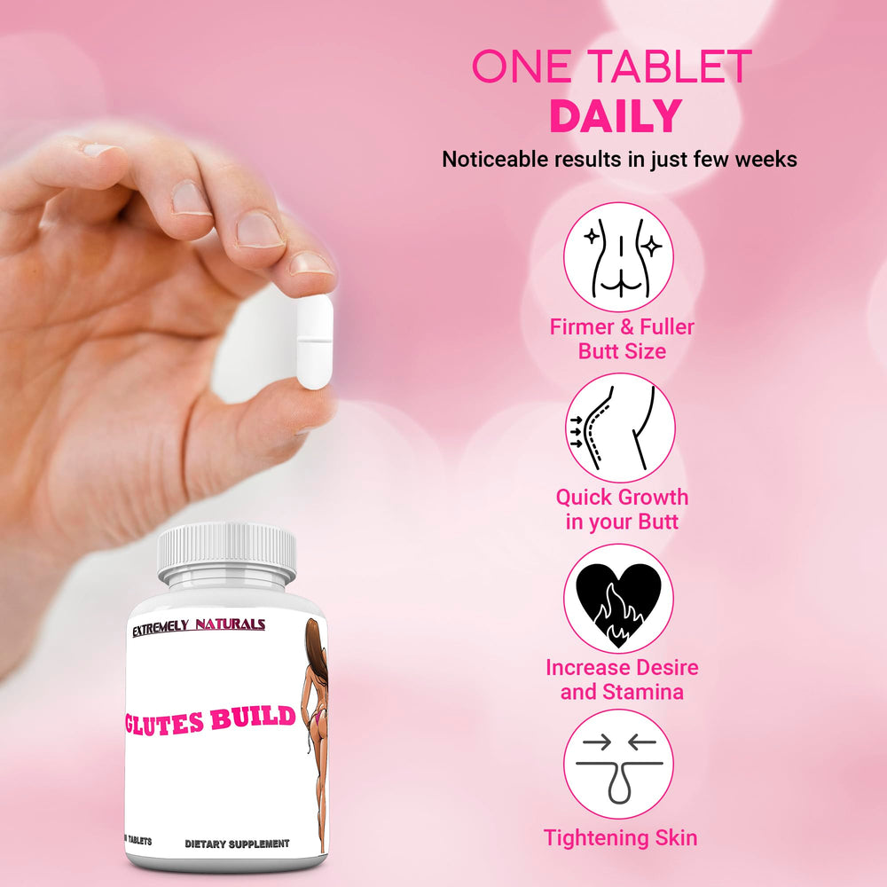 Generic Bum Boost packaging highlights natural ingredients for Brazilian butt shape.