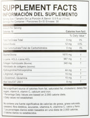 Generic Calorad Advanced ingredients panel suggesting amino acids for tissue renewal.