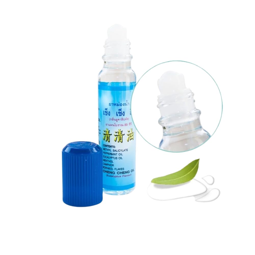 Travel-friendly eucalyptus massage oil set ready for daily self-care routines.