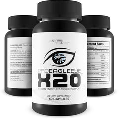 Generic EagleEye X20 hand holding shows easy daily supplement routine