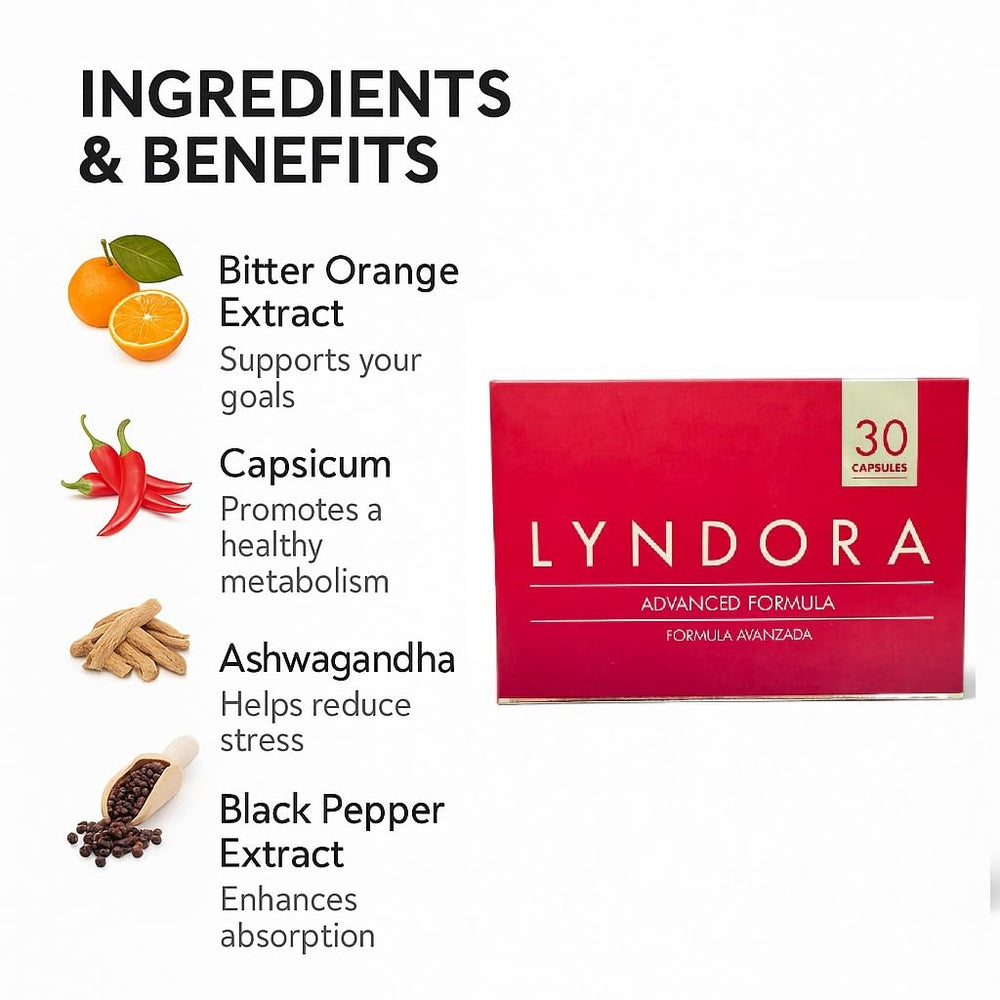 Generic Lyndora Advanced Formula ashwagandha ingredient detail for calm focus.