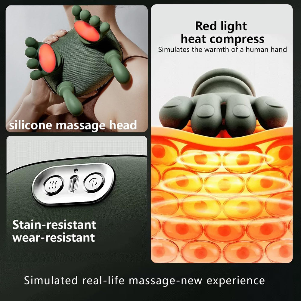 Generic neck massager with adjustable strap offers secure, personalized fitting