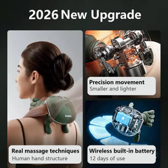 Generic neck massager shoulder and back coverage for broader relief.