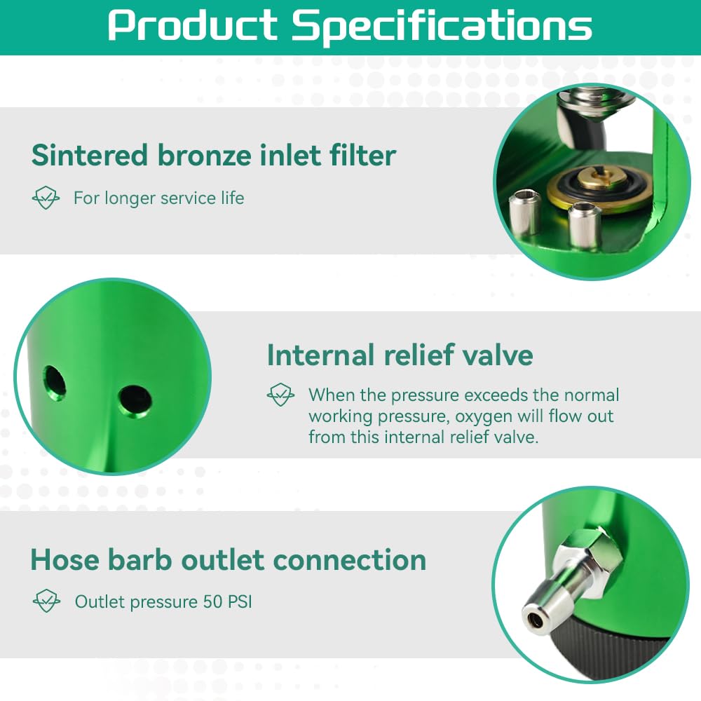 Compact, portable oxygen regulator fits in small bags