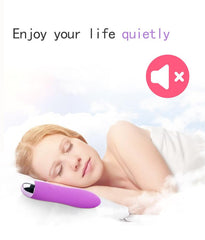 Generic portable handheld massage tool purple motor detail close-up