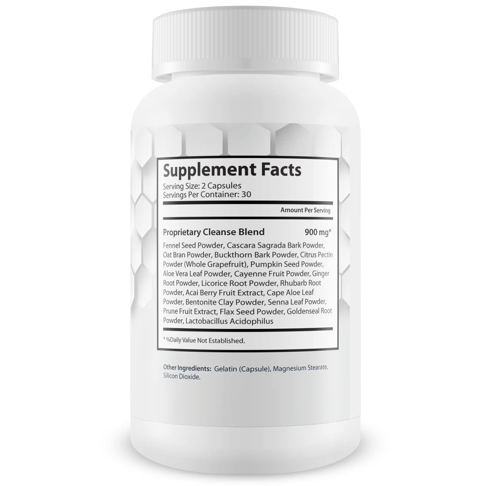 Generic Pro Carbo Fix bottle side view showing packaging for daily digestion support