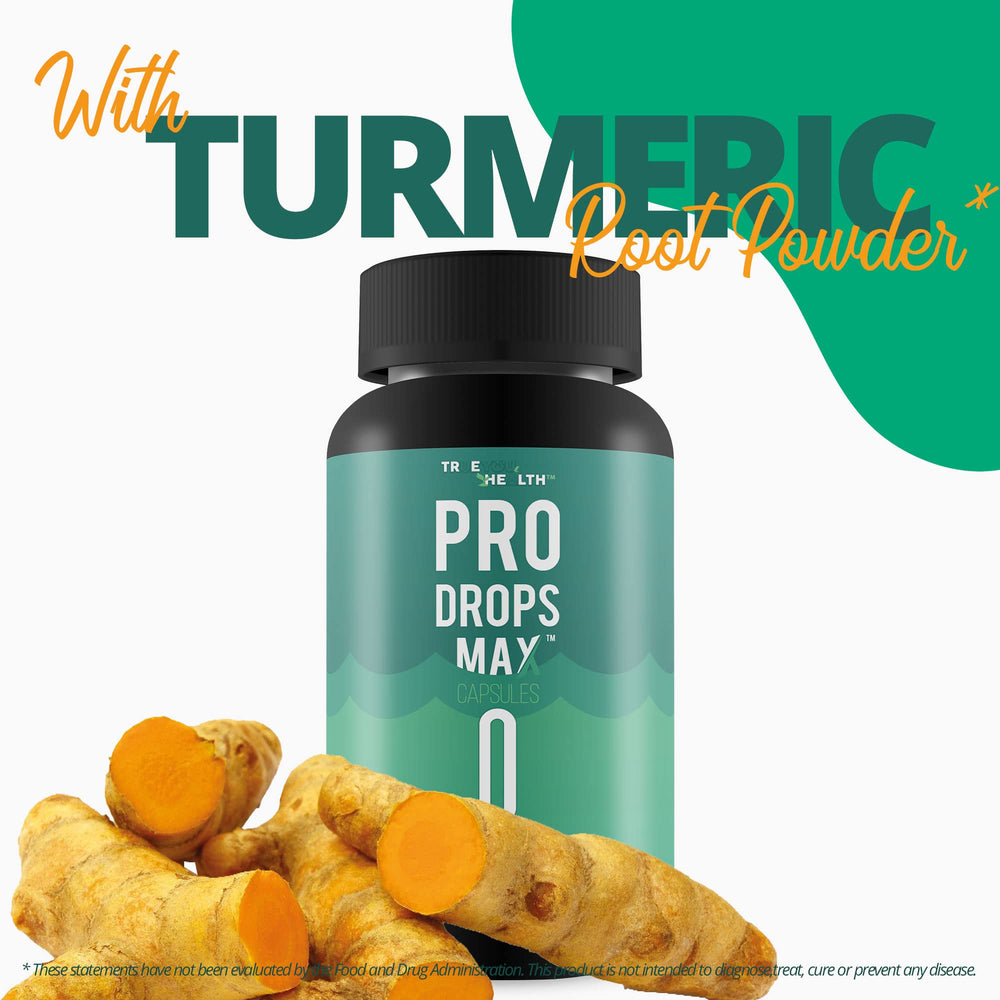 Generic Pro Drops Max glass with capsules highlights convenient daily routine.