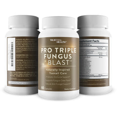 Capsules ready for daily routine promoting nail and foot health with probiotic approach.